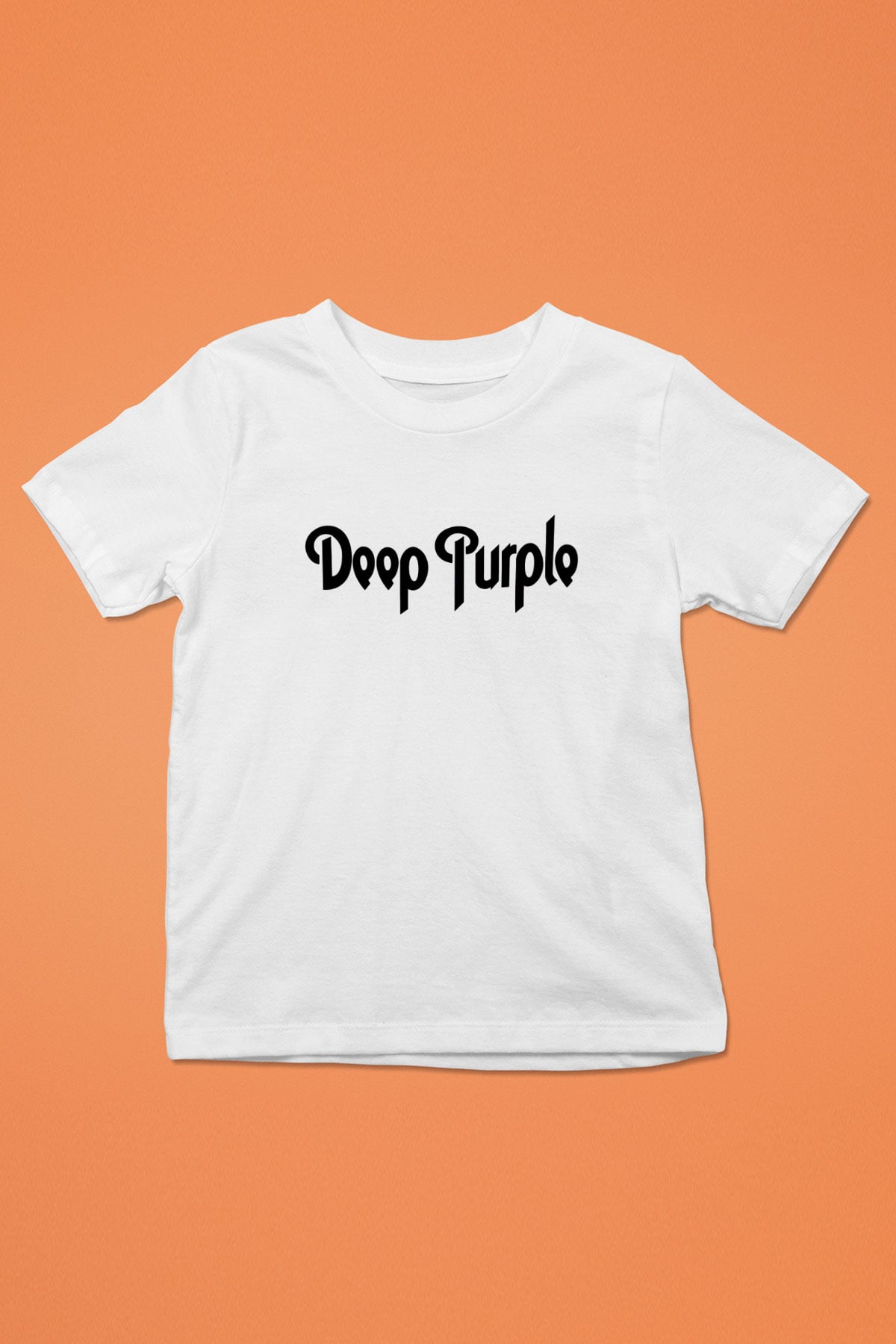 Deep Purple Baskılı Beyaz Unisex Çocuk Tişört