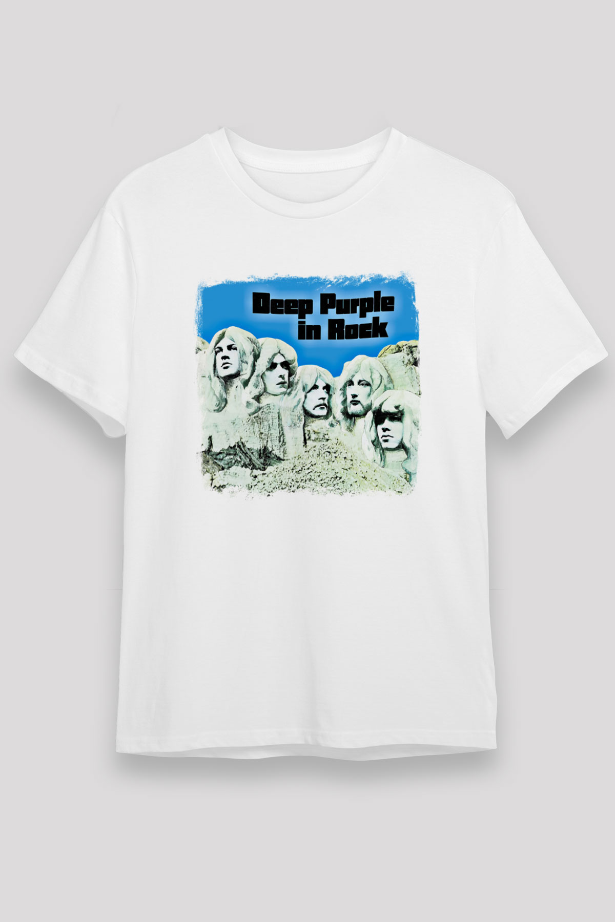 Deep Purple Baskılı Unisex Beyaz Tişört