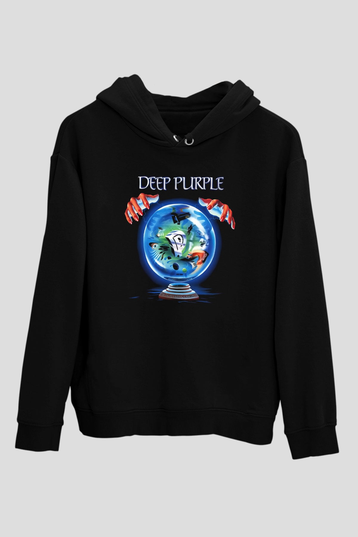 Deep Purple Siyah Unisex Hoodie