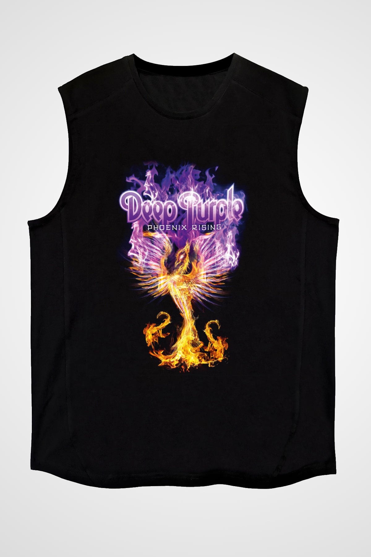 Deep Purple Siyah Unisex Kolsuz Tişört