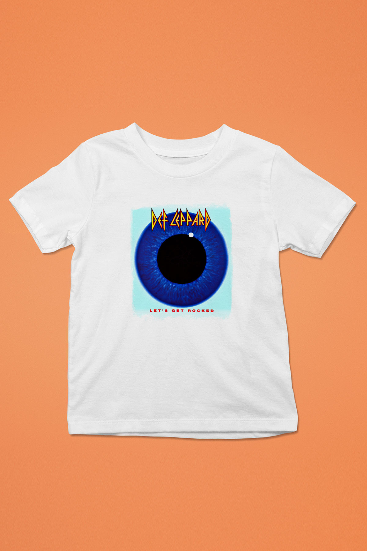 Def Leppard Baskılı Unisex Beyaz Çocuk Tişört
