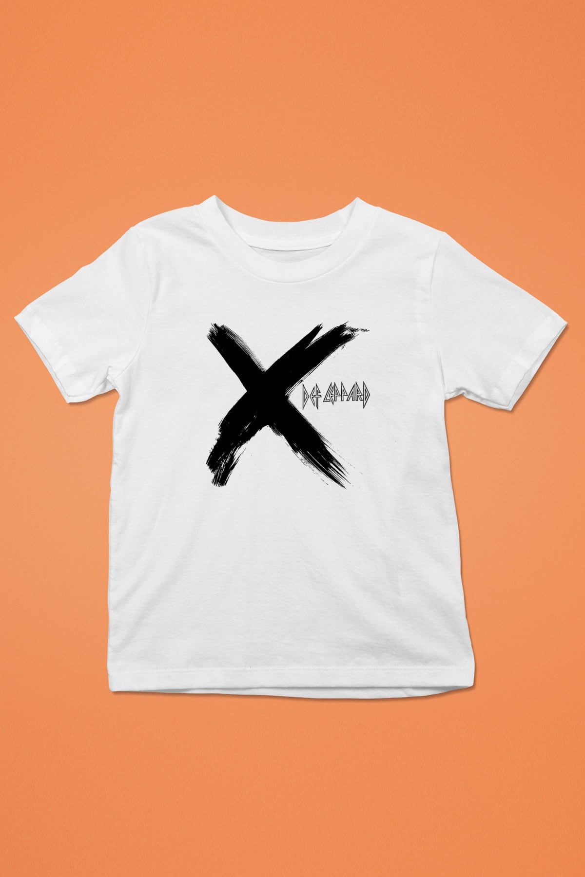 Def Leppard Baskılı Unisex Beyaz Çocuk Tişört