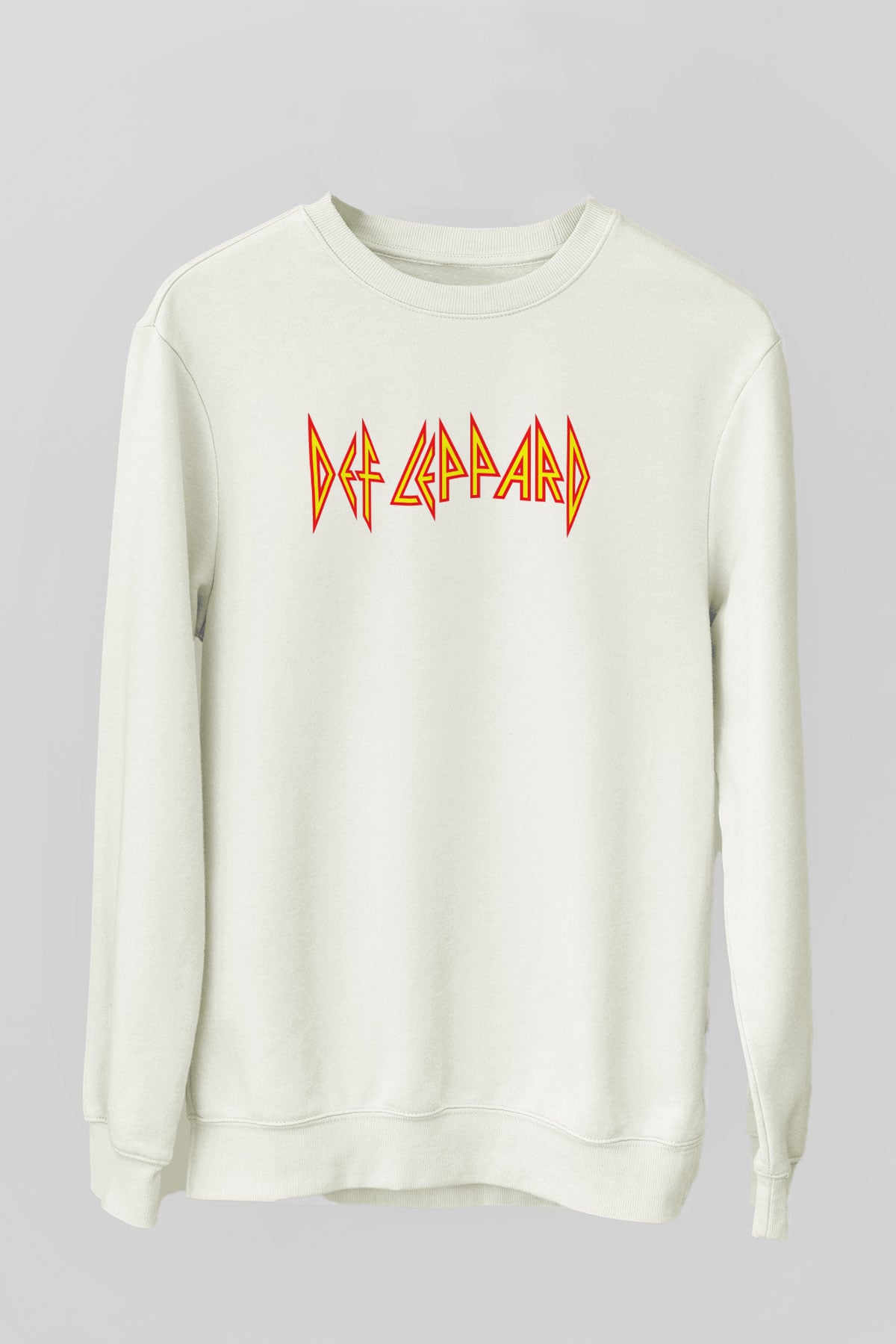 Def Leppard Beyaz Unisex Sweatshirt