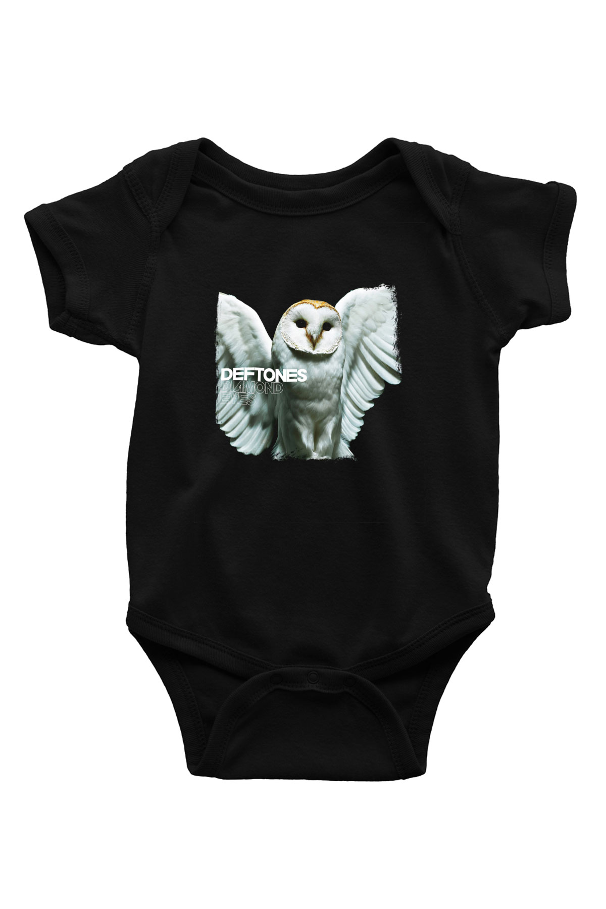 Deftones Baskılı Unisex Siyah Bebek Body - Zıbın