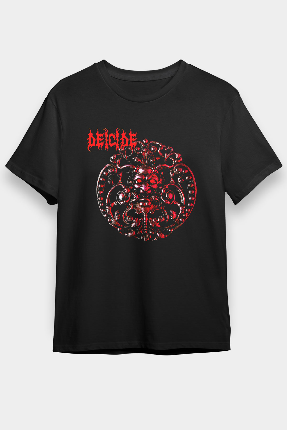 Deicide Baskılı Unisex Siyah Tişört - Tshirt
