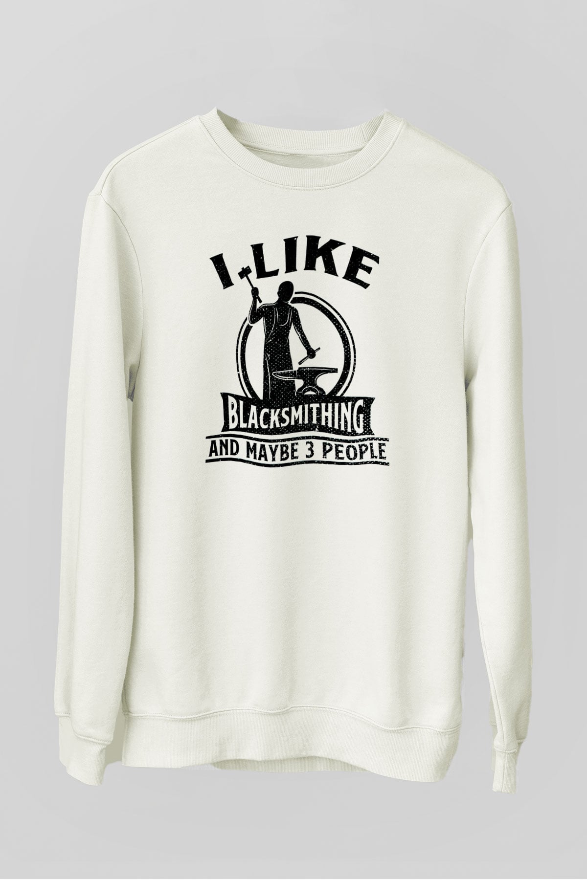Demirci Beyaz Unisex Sweatshirt