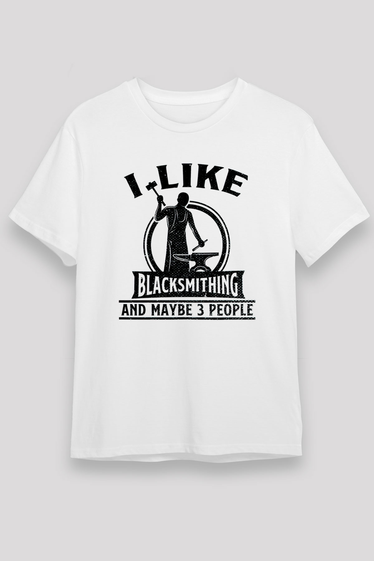 Demirci Beyaz Unisex Tişört T-Shirt - TişörtFabrikası