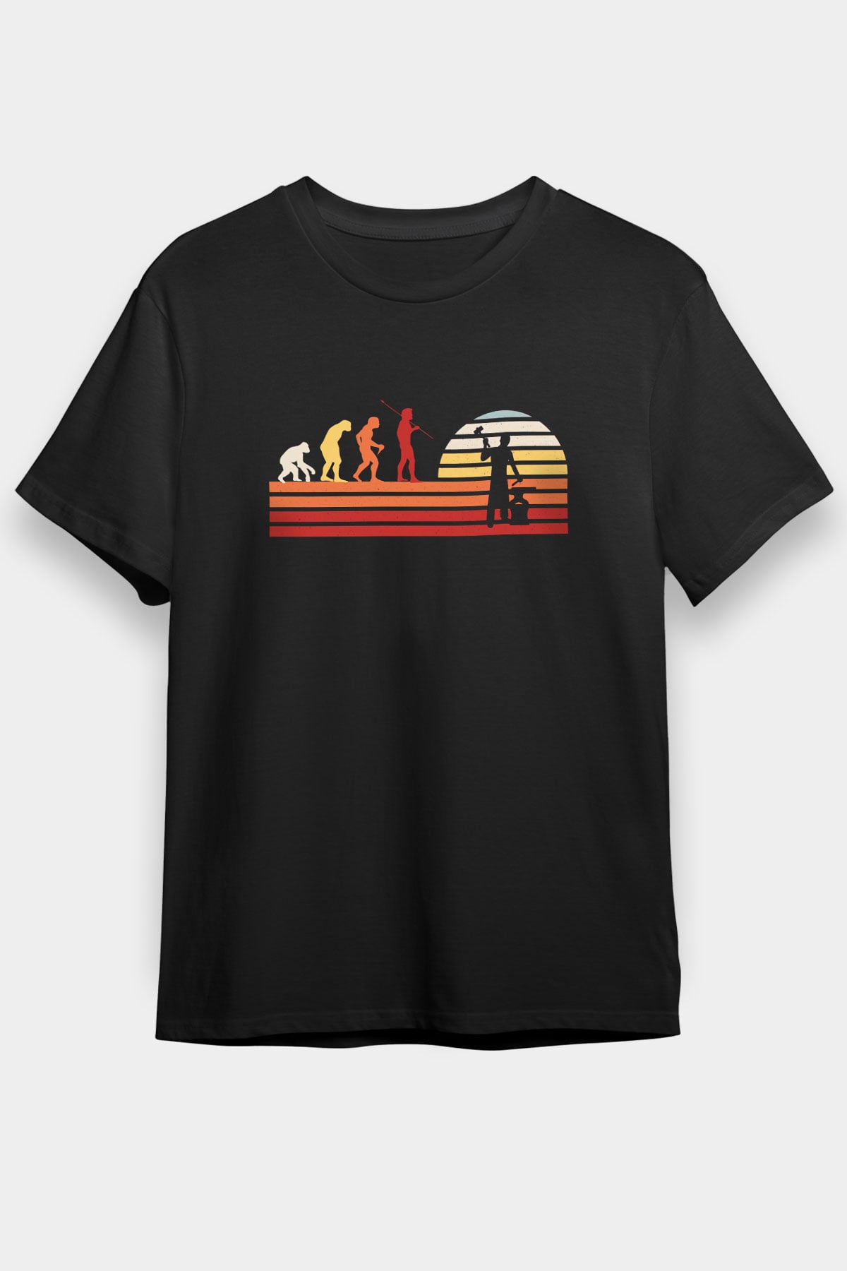 Demirci Siyah Unisex Tişört T-Shirt - TişörtFabrikası