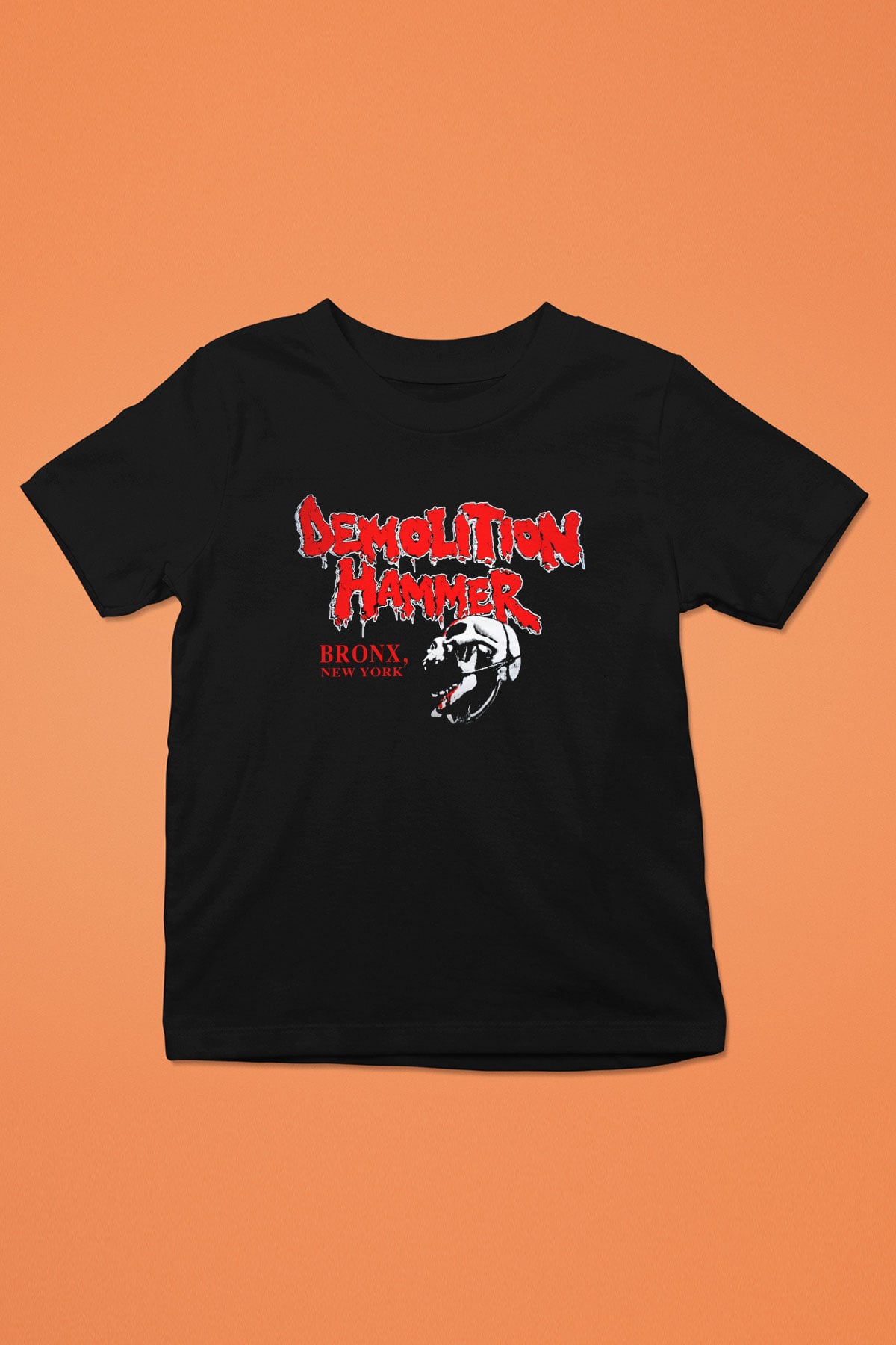 Demolition Hammer Baskılı Siyah Unisex Çocuk Tişört