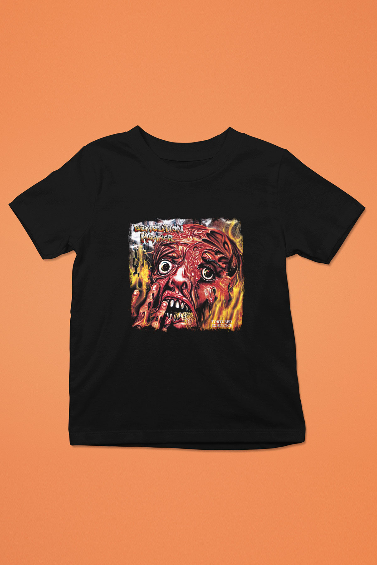 Demolition Hammer Baskılı Unisex Siyah Çocuk Tişört
