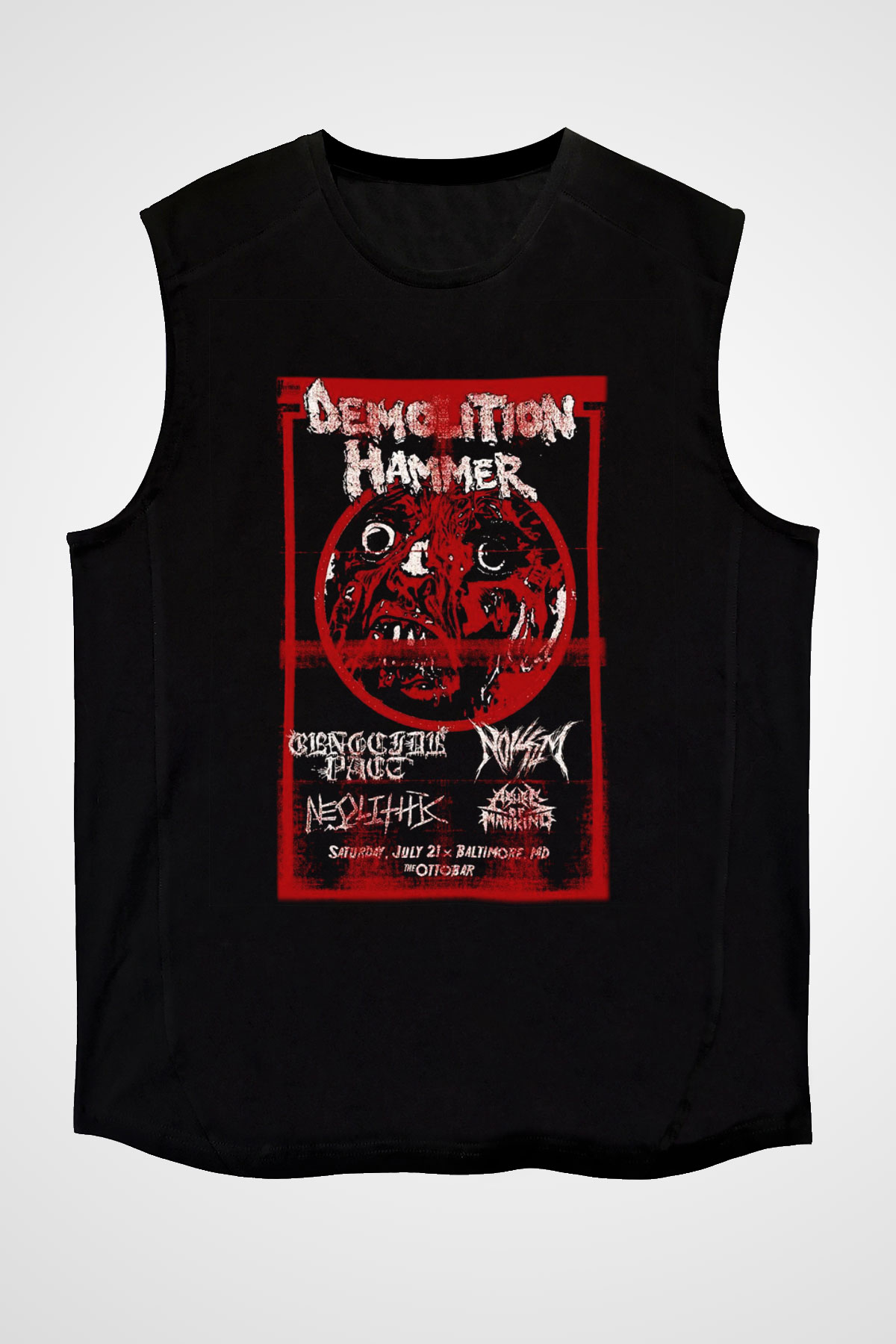 Demolition Hammer Siyah Unisex Kolsuz Tişört