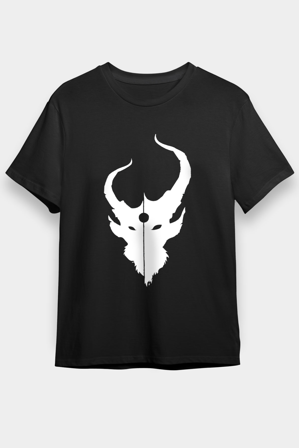 Demon Hunter Baskılı Unisex Siyah Tişört - Tshirt