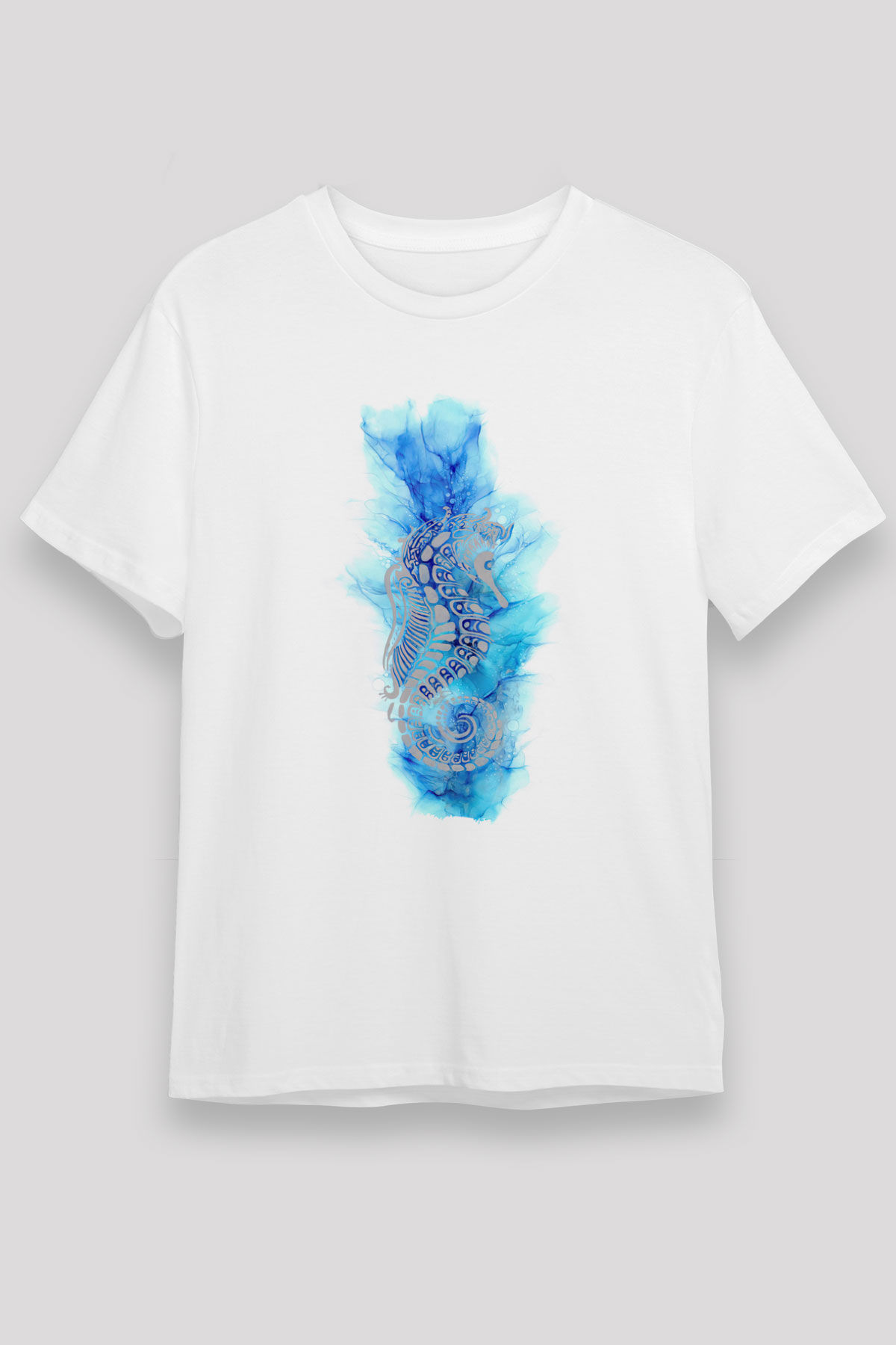 Deniz canlıları Beyaz Unisex Tişört T-Shirt - TişörtFabrikası