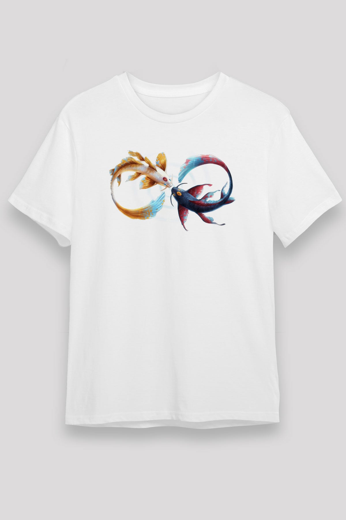 Deniz canlıları Beyaz Unisex Tişört T-Shirt - TişörtFabrikası