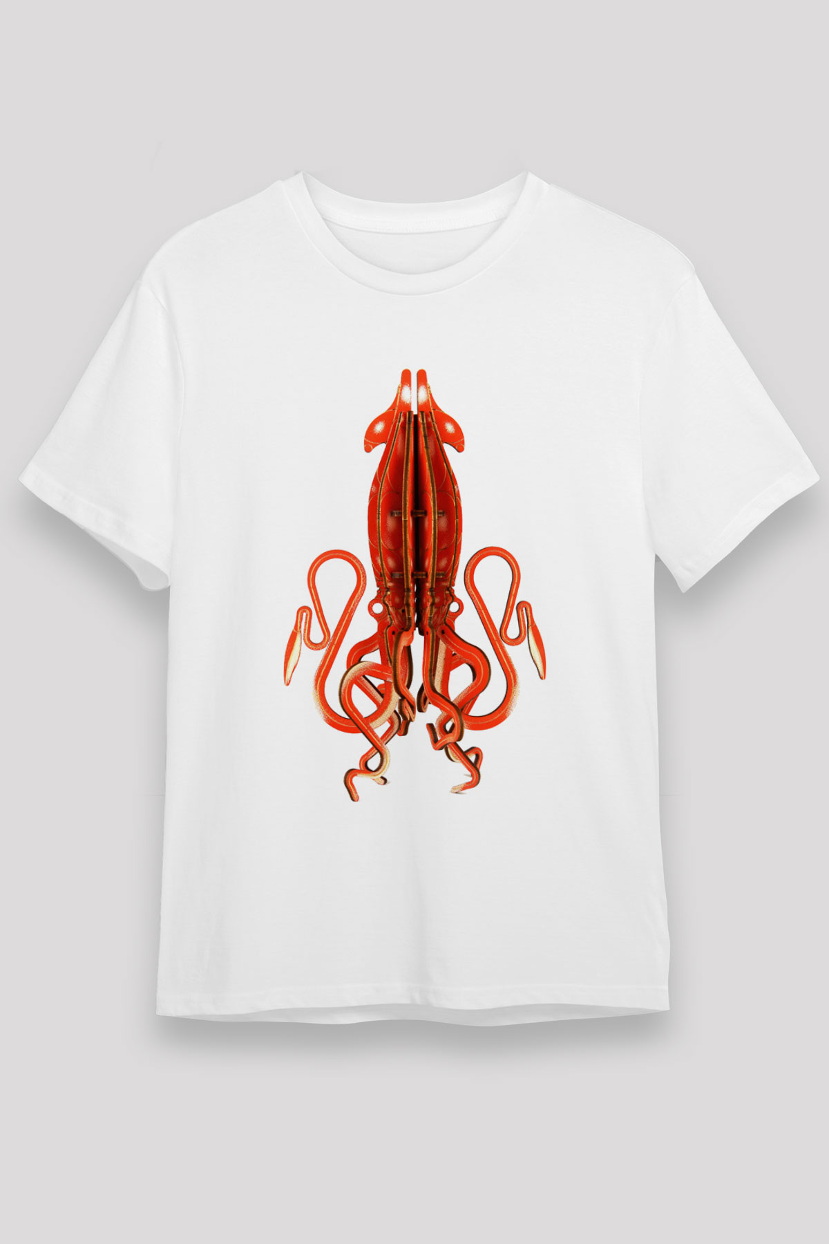 Deniz canlıları Beyaz Unisex Tişört T-Shirt - TişörtFabrikası