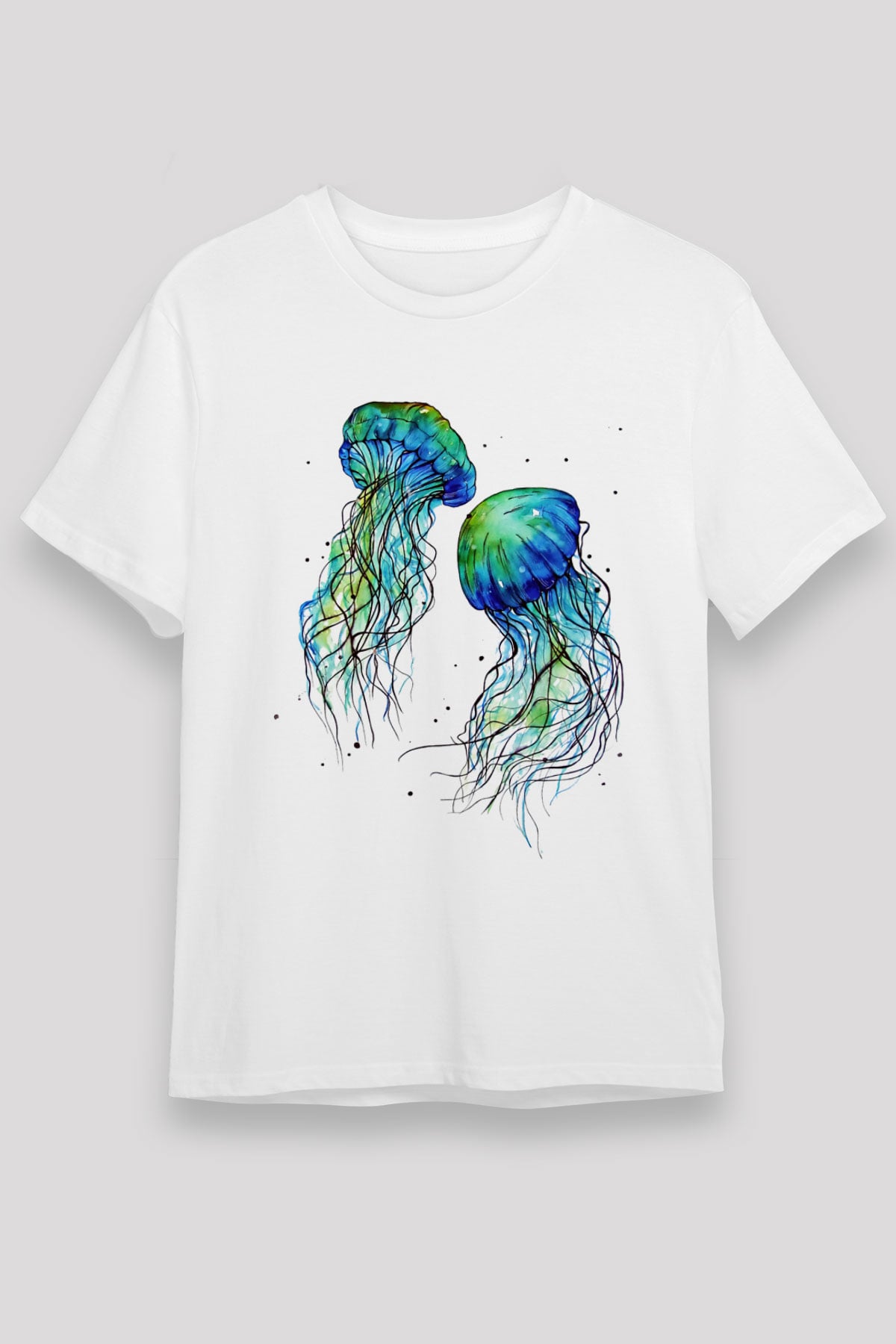Deniz canlıları Beyaz Unisex Tişört T-Shirt - TişörtFabrikası