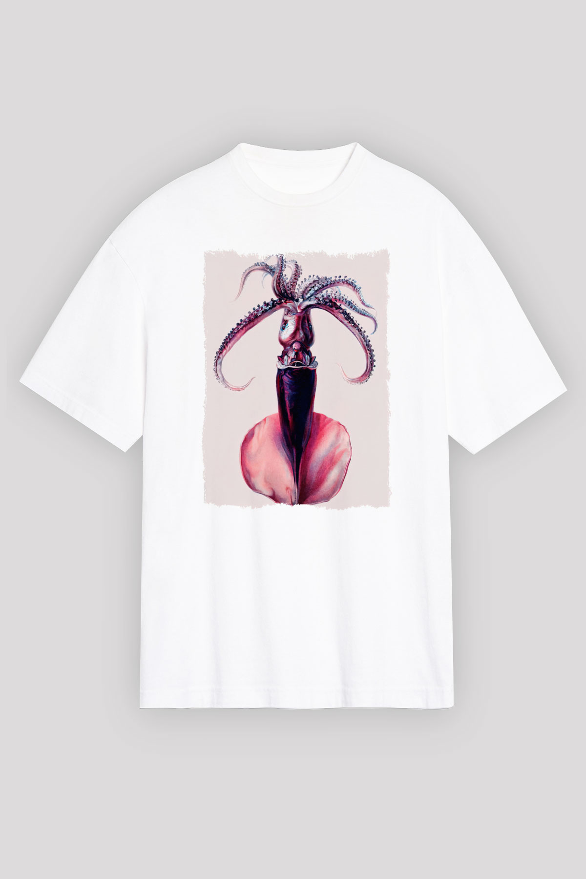 Deniz canlıları Beyaz Unisex Tişört T-Shirt - TişörtFabrikası
