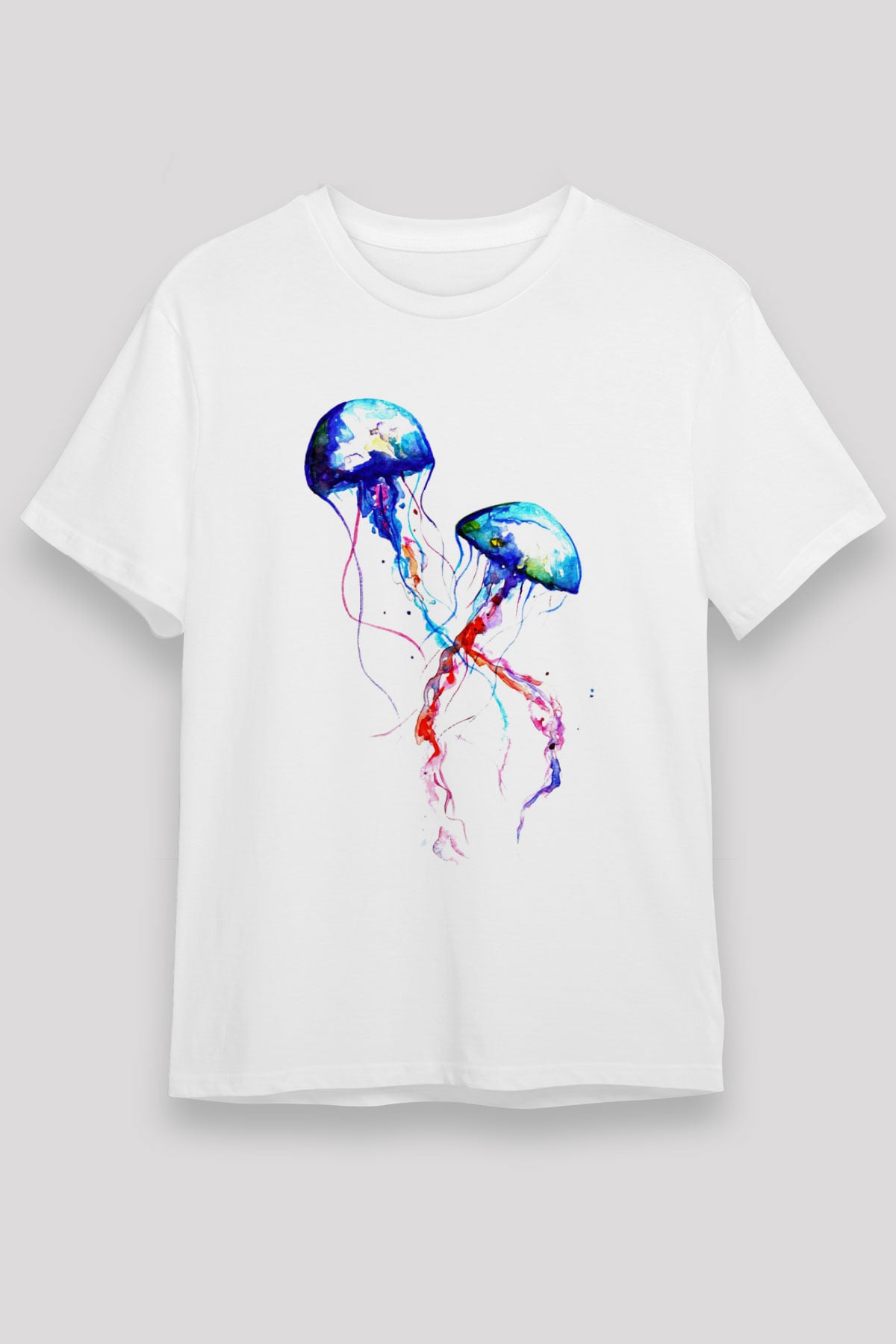 Deniz canlıları Beyaz Unisex Tişört T-Shirt - TişörtFabrikası