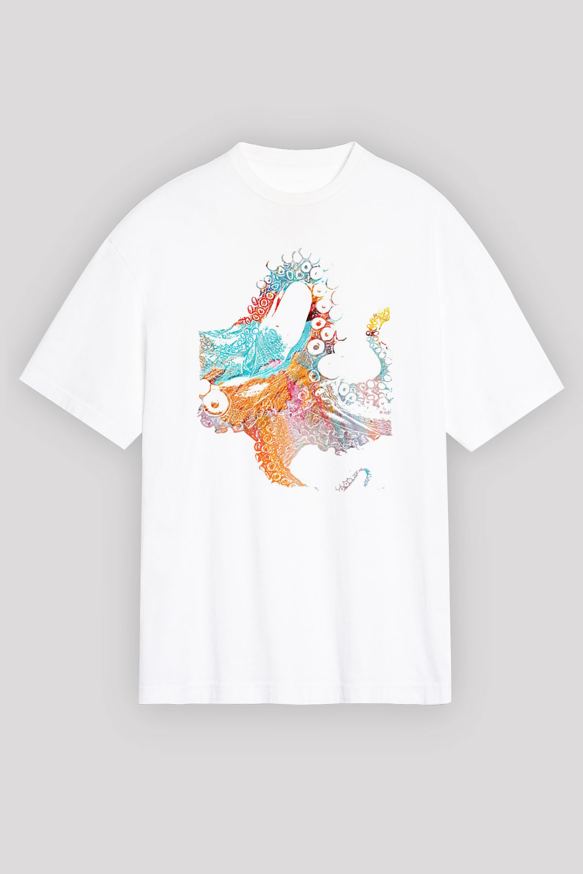 Deniz canlıları Beyaz Unisex Tişört T-Shirt - TişörtFabrikası