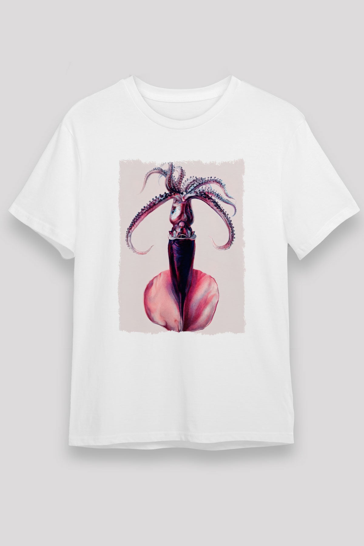Deniz canlıları Beyaz Unisex Tişört T-Shirt - TişörtFabrikası