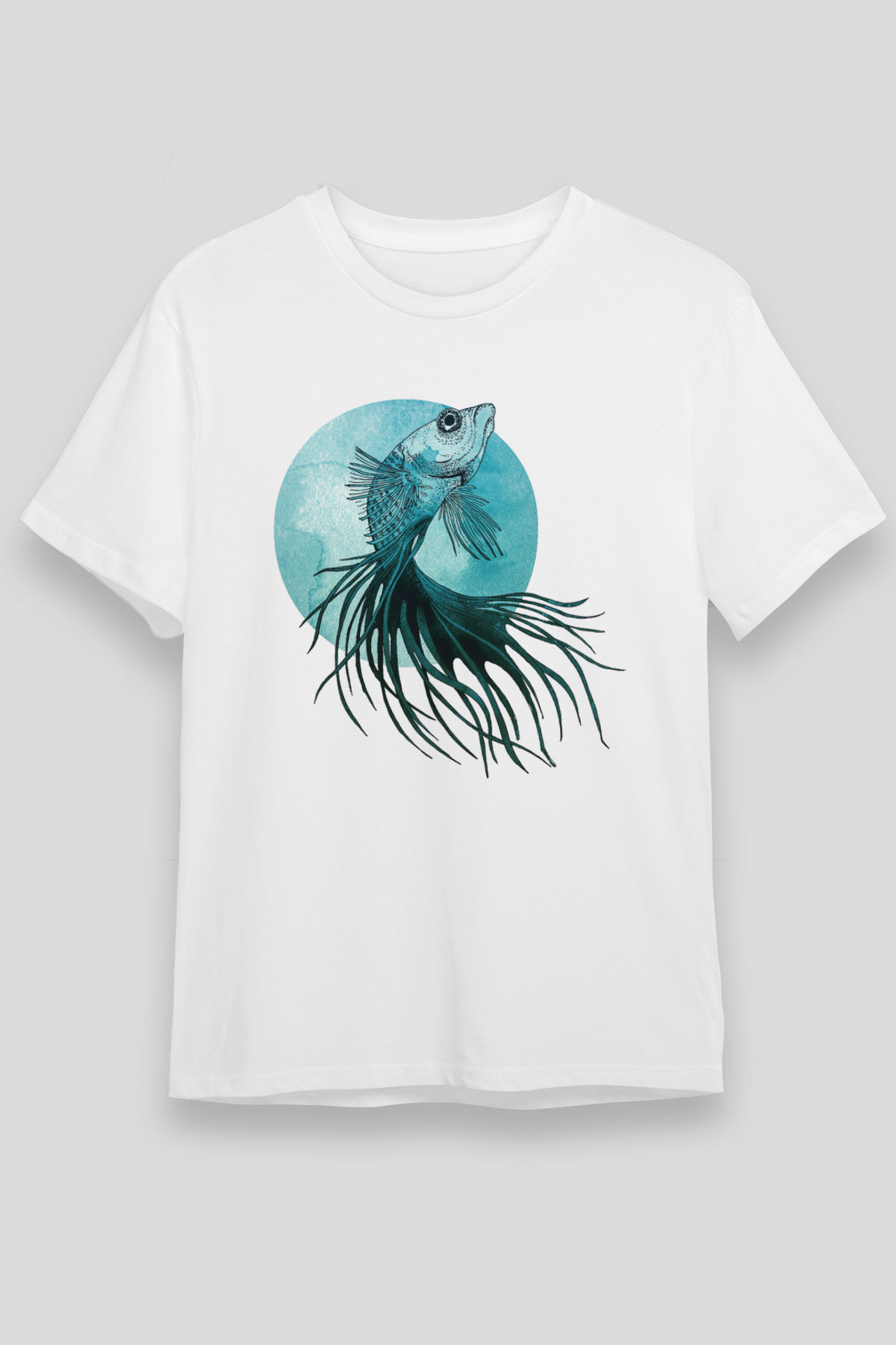 Deniz canlıları Beyaz Unisex Tişört T-Shirt - TişörtFabrikası