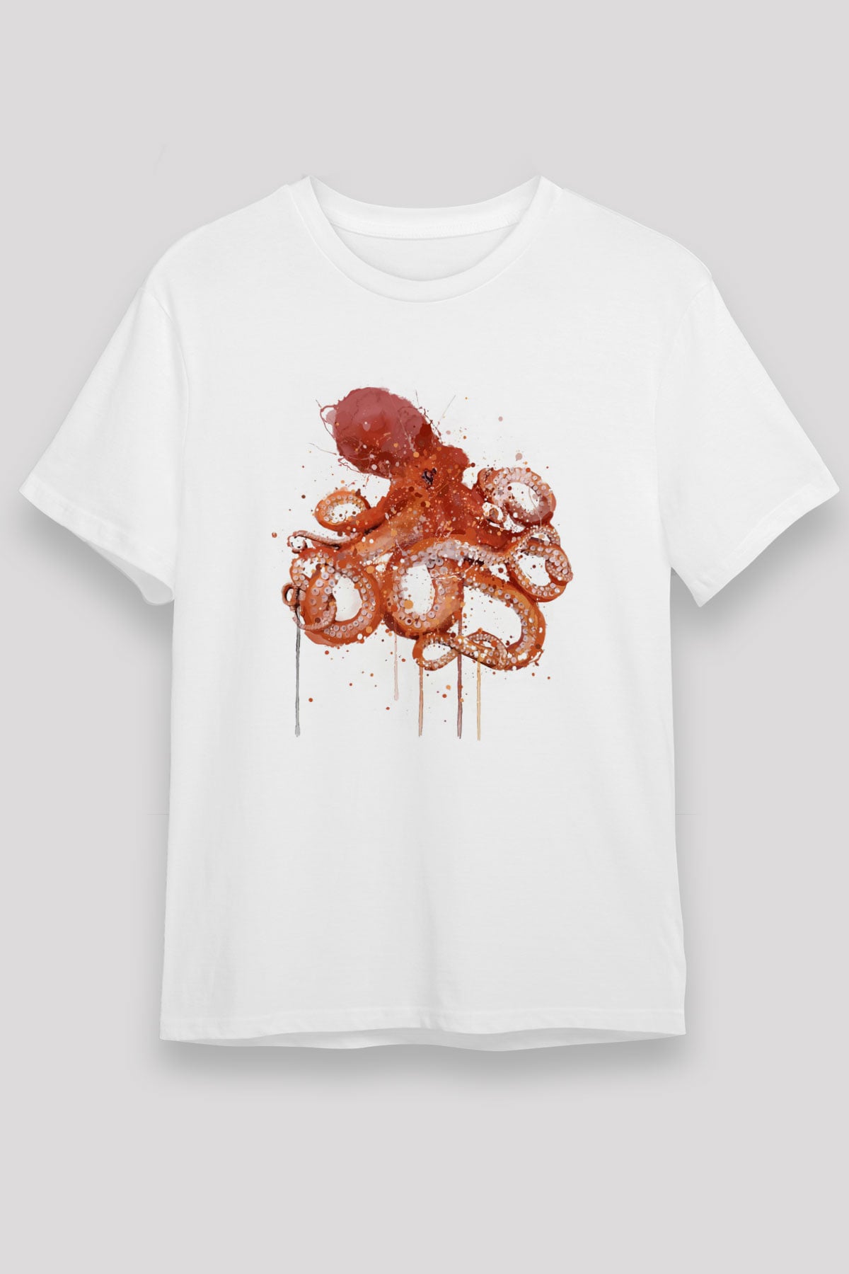 Deniz canlıları Beyaz Unisex Tişört T-Shirt - TişörtFabrikası