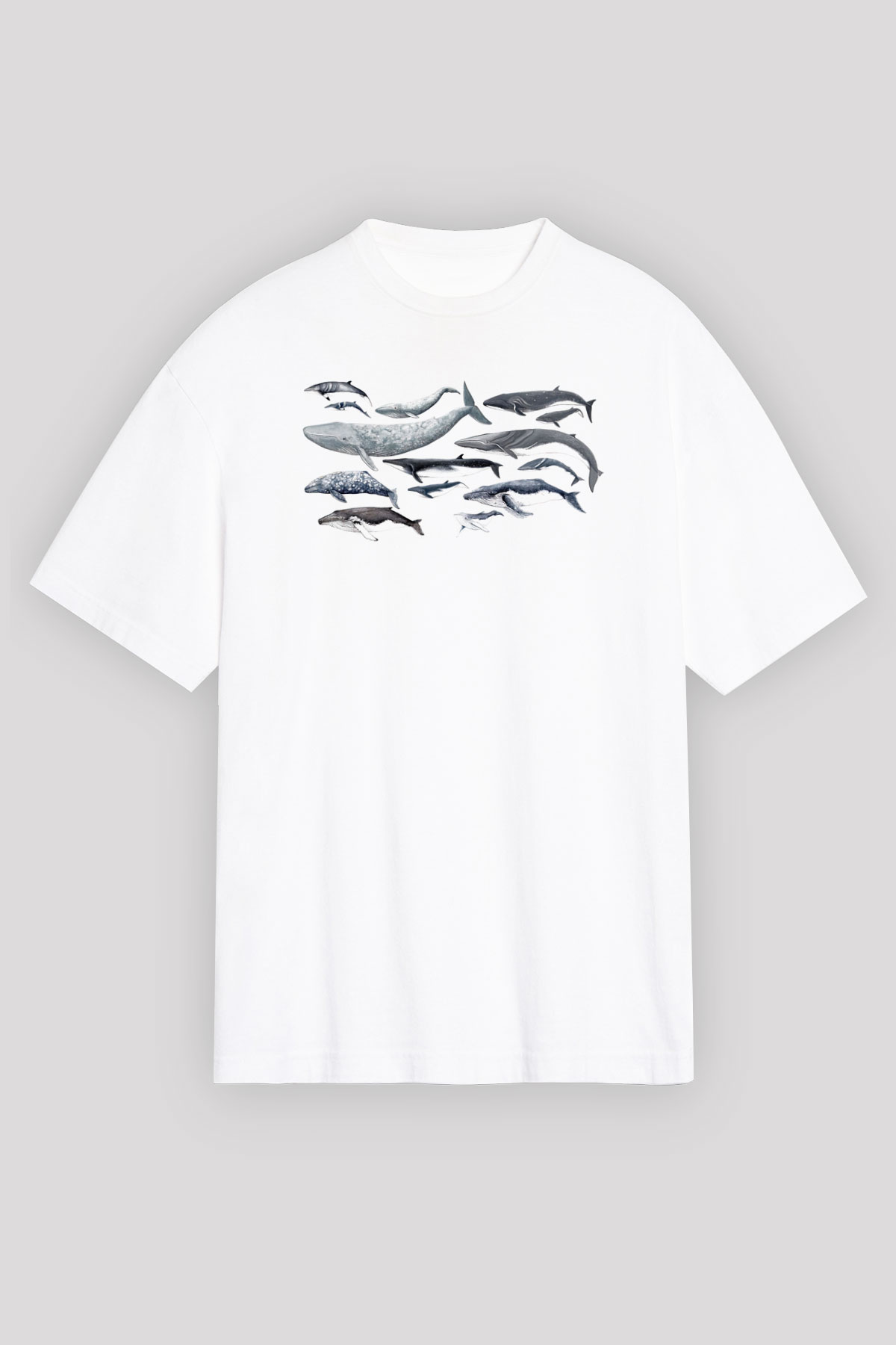 Deniz canlıları Beyaz Unisex Tişört T-Shirt - TişörtFabrikası