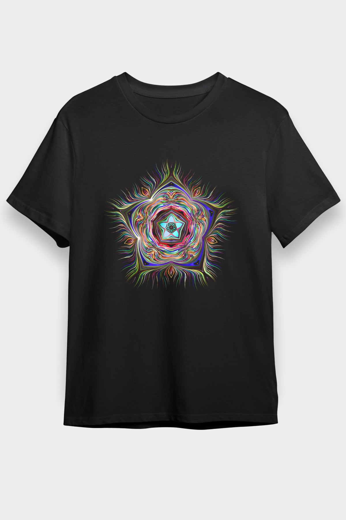 Deniz canlıları Siyah Unisex Tişört T-Shirt - TişörtFabrikası