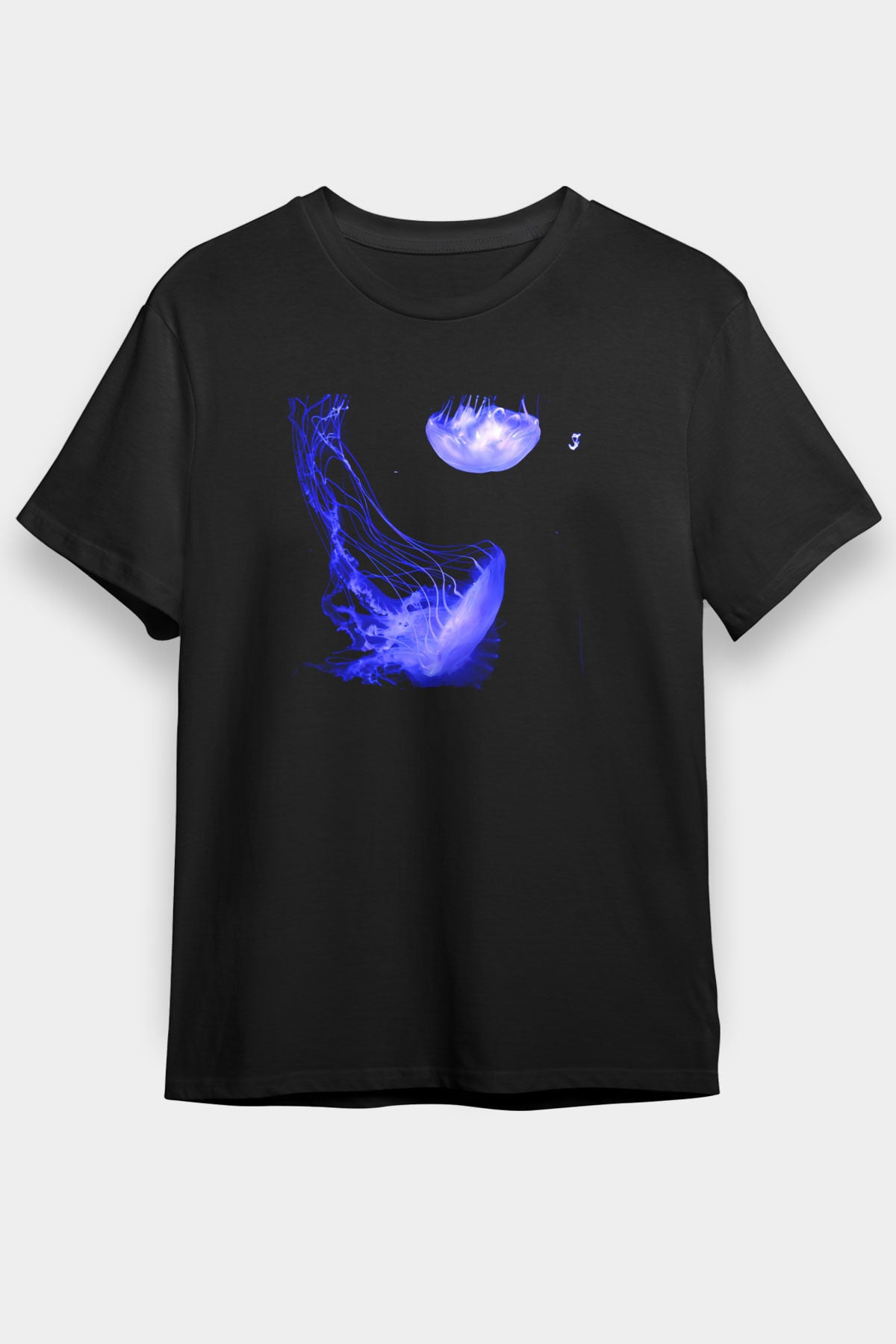 Deniz canlıları Siyah Unisex Tişört T-Shirt - TişörtFabrikası