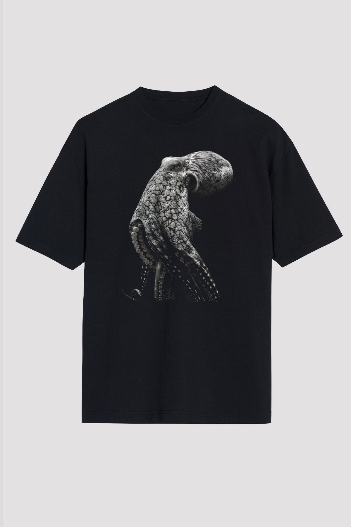 Deniz canlıları Siyah Unisex Tişört T-Shirt - TişörtFabrikası