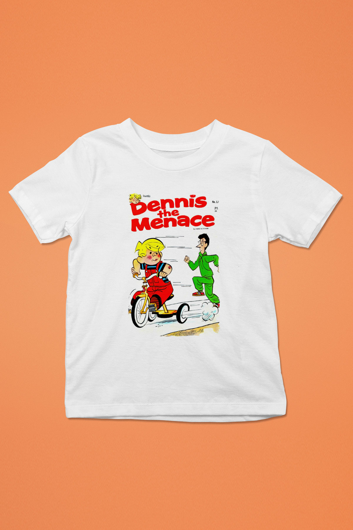 Dennis the Menace Beyaz Unisex Çocuk Tişört