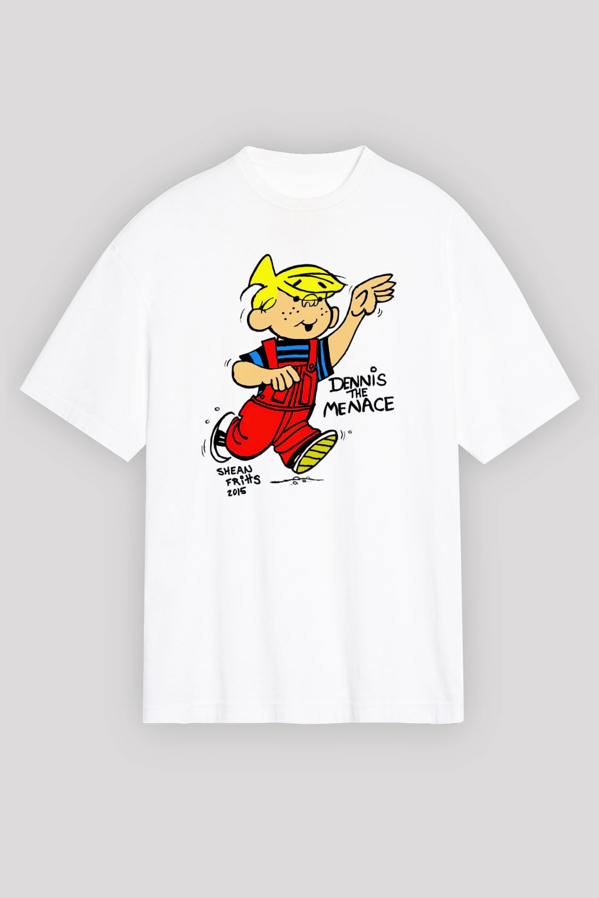 Dennis the Menace Beyaz Unisex Tişört T-Shirt