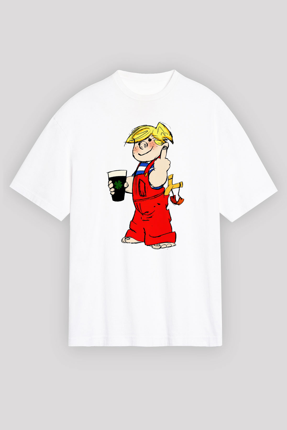 Dennis the Menace Beyaz Unisex Tişört T-Shirt