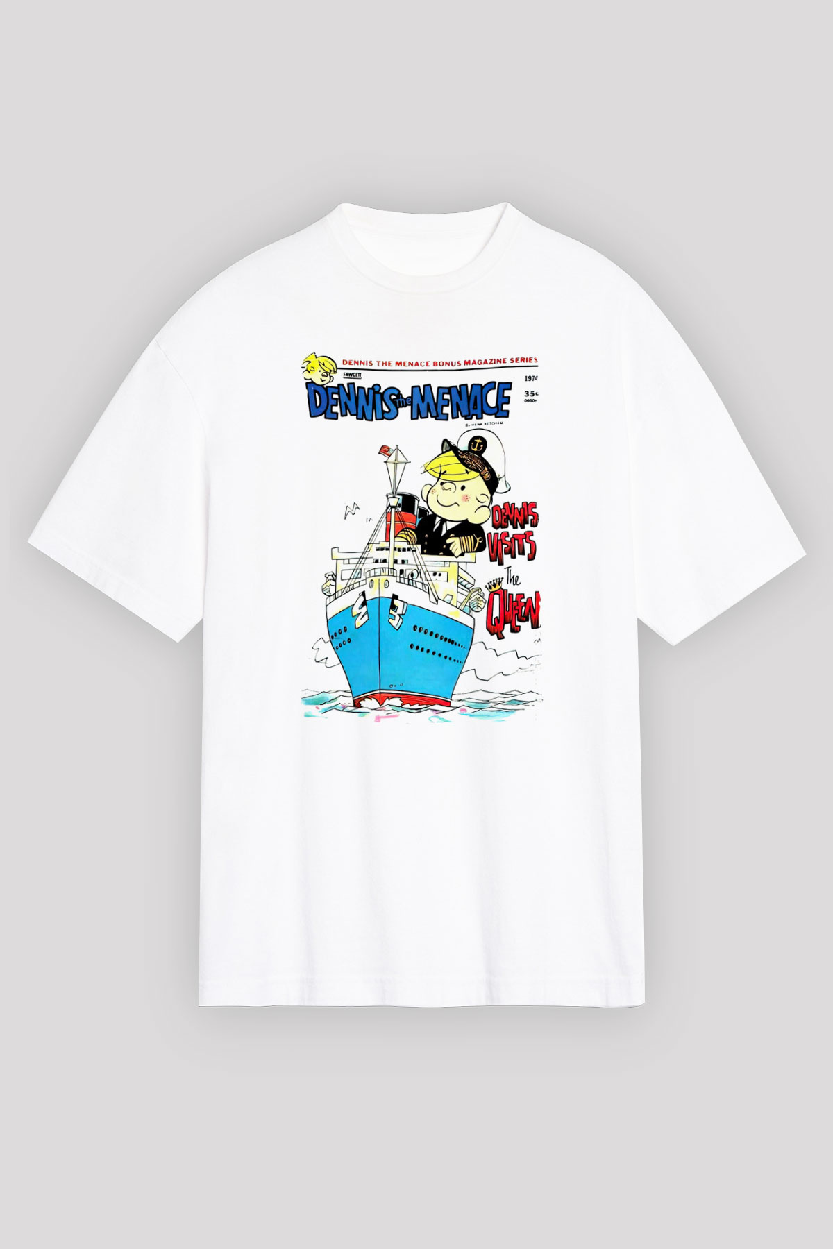 Dennis the Menace Beyaz Unisex Tişört T-Shirt