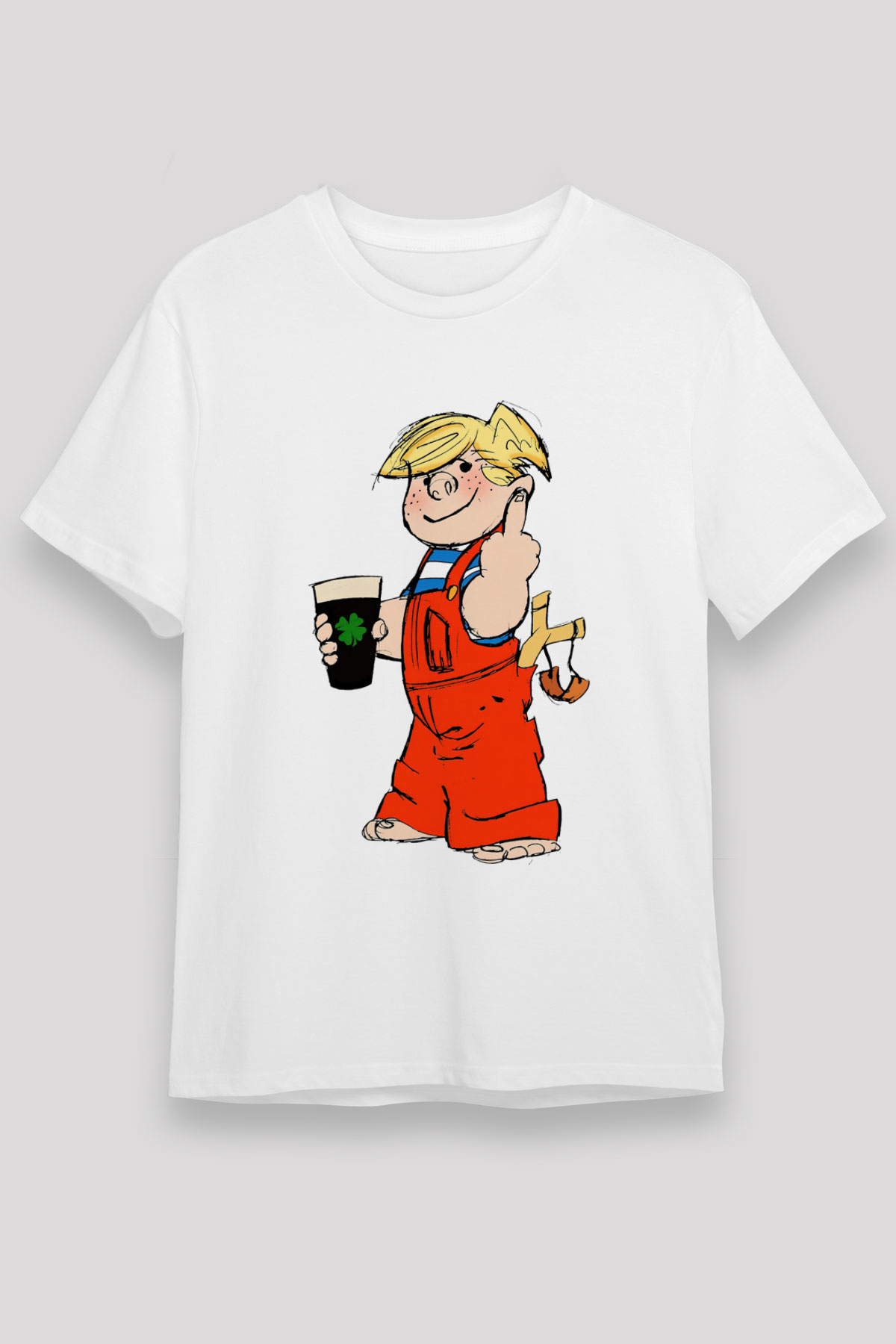 Dennis the Menace Beyaz Unisex Tişört