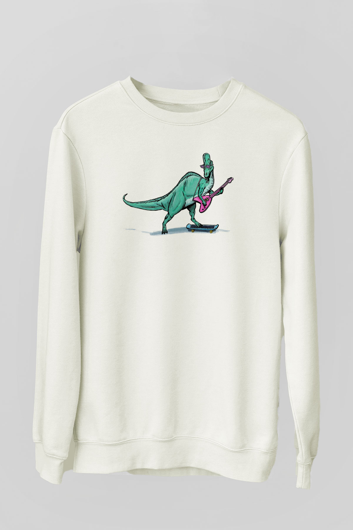 Denver, the Last Dinosaur Beyaz Unisex Sweatshirt