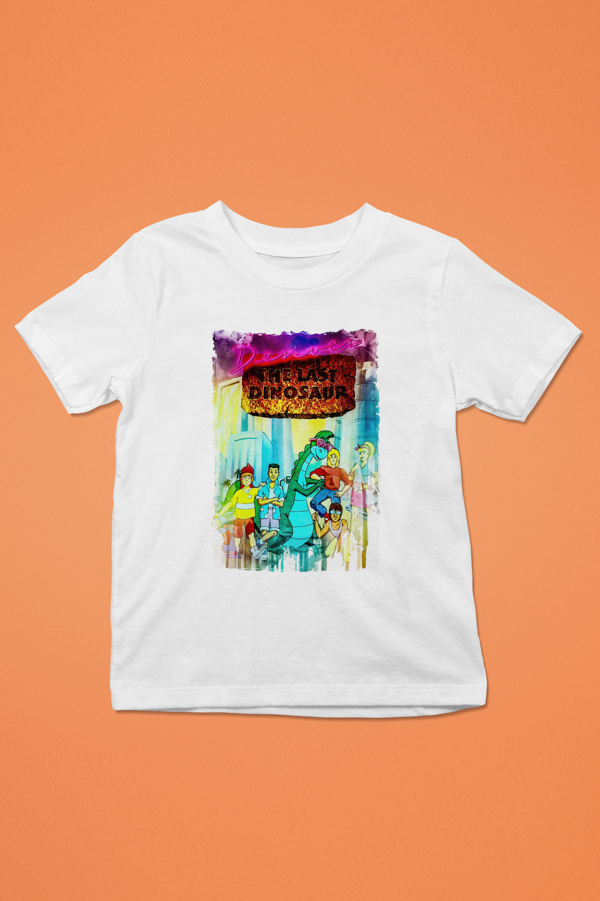 Denver, the Last Dinosaur Beyaz Unisex  Çocuk Tişört
