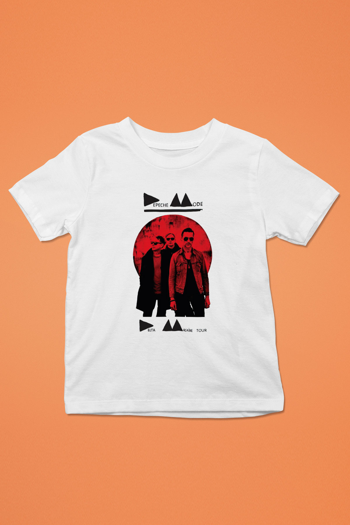 Depeche Mode Baskılı Beyaz Unisex Çocuk Tişört