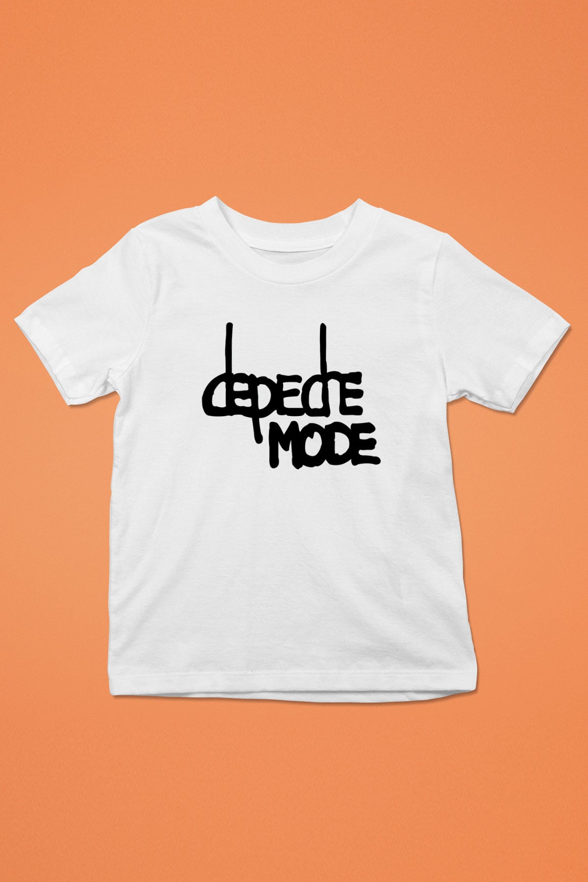 Depeche Mode Baskılı Beyaz Unisex Çocuk Tişört