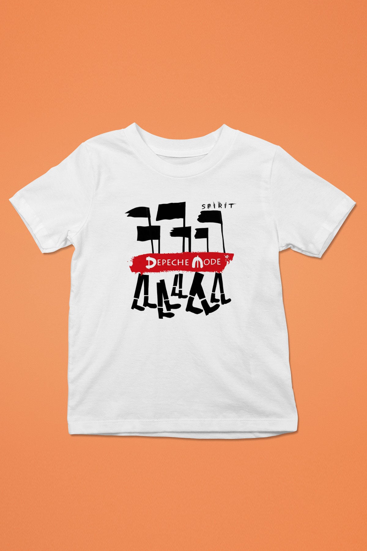 Depeche Mode Baskılı Beyaz Unisex Çocuk Tişört