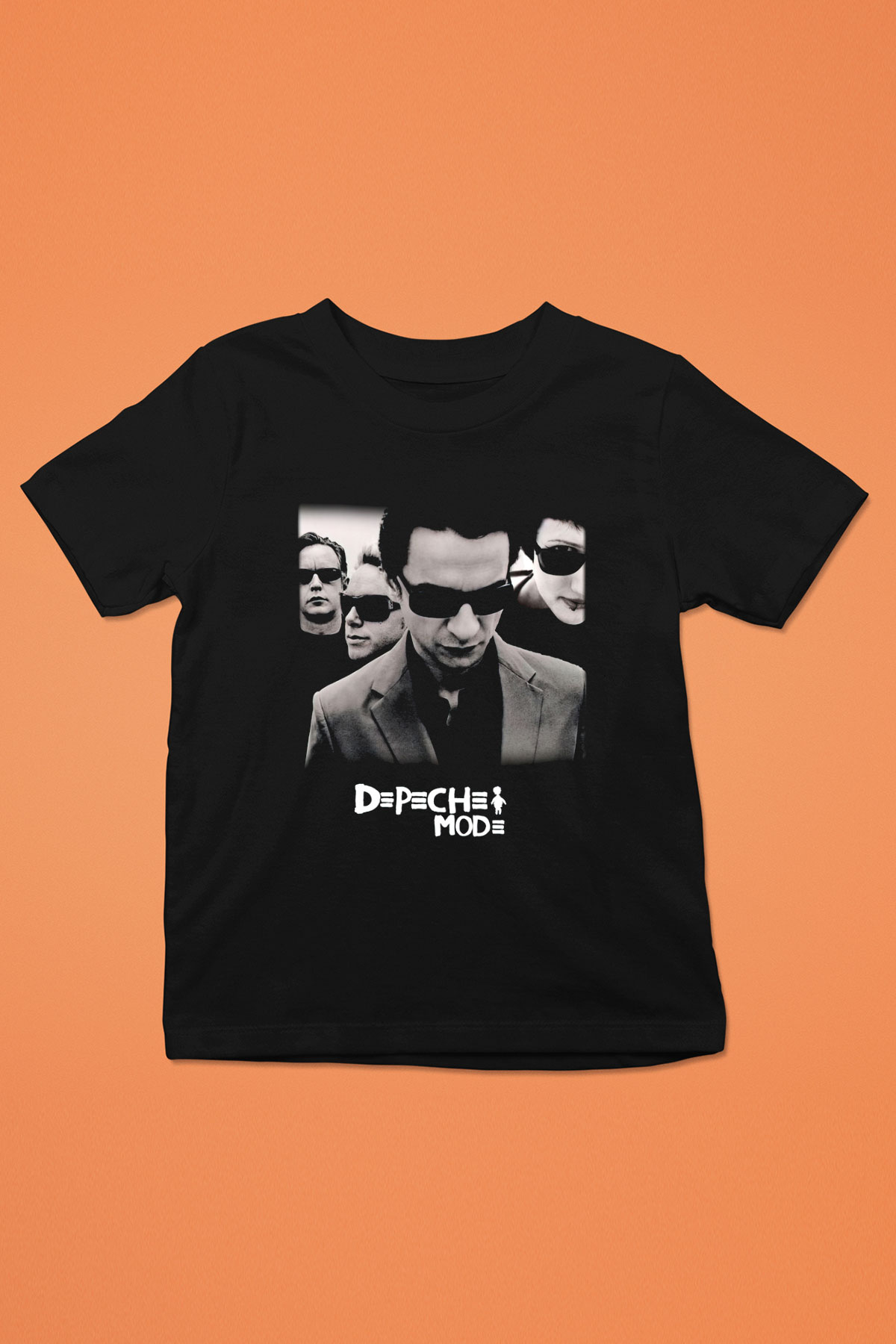 Depeche Mode Baskılı Siyah Unisex Çocuk Tişört