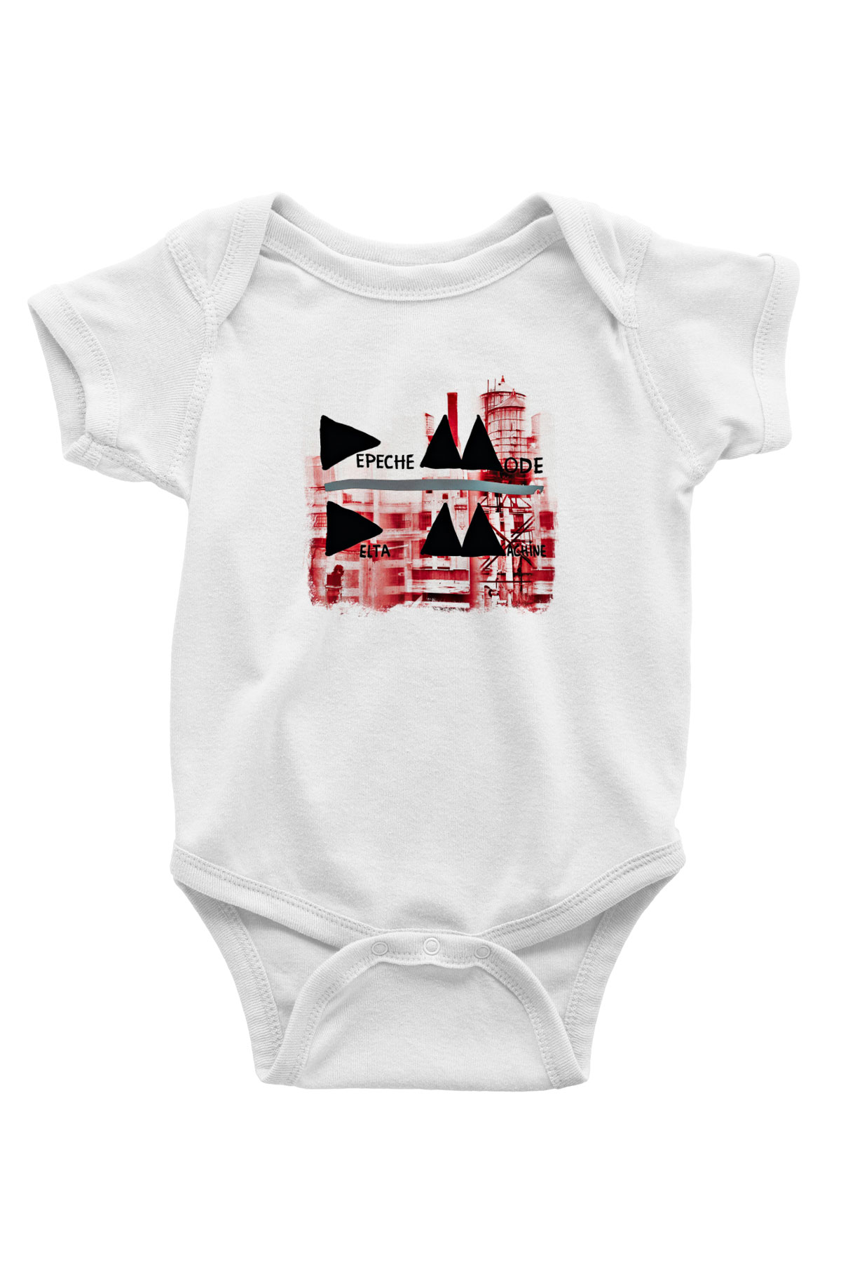 Depeche Mode Baskılı Unisex Beyaz Bebek Body - Zıbın