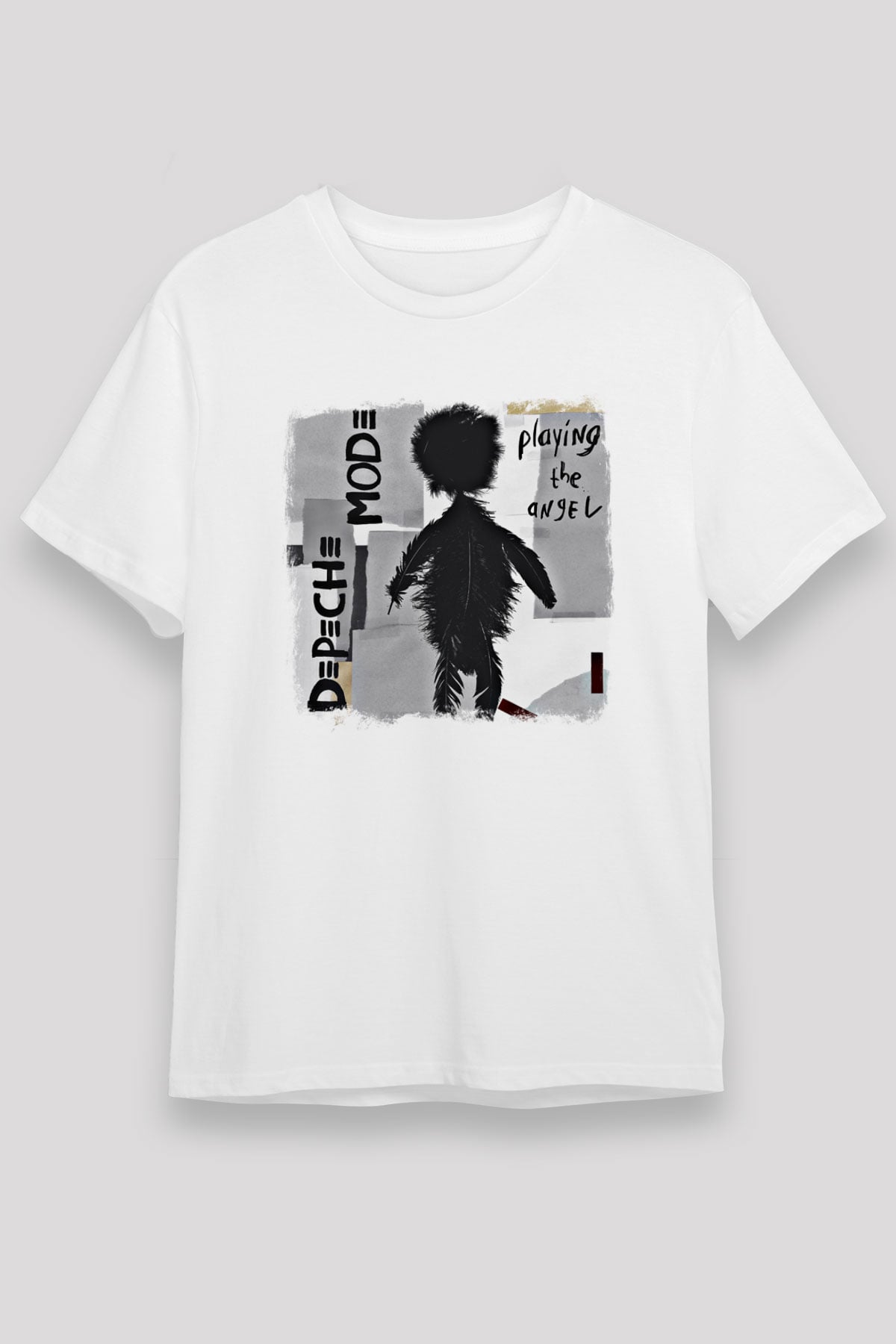 Depeche Mode Baskılı Unisex Beyaz Tişört