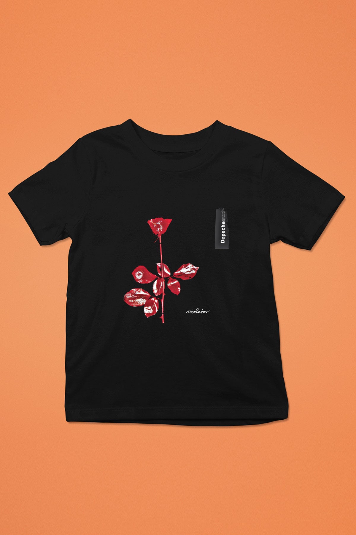 Depeche Mode Baskılı Unisex Siyah Çocuk Tişört