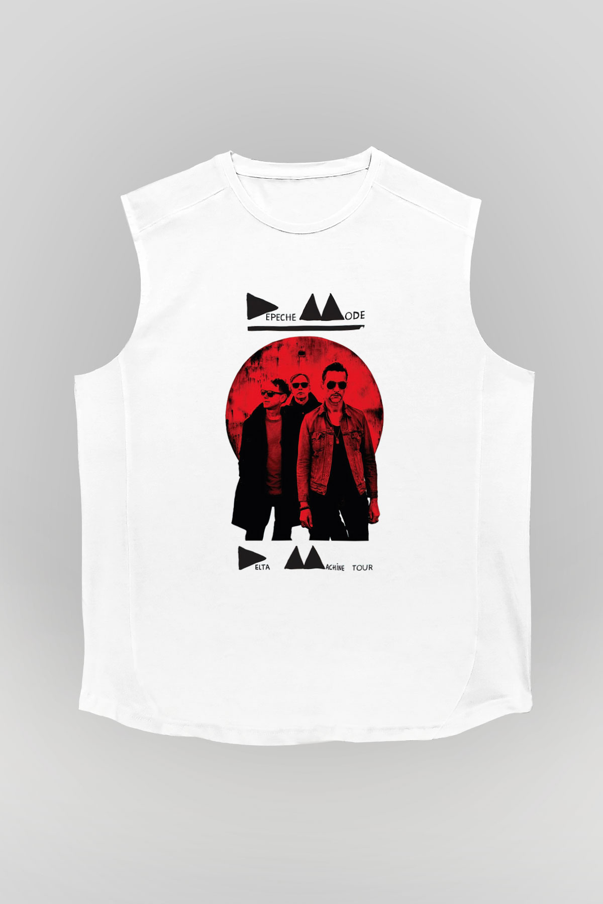 Depeche Mode Beyaz Unisex Kolsuz Tişört