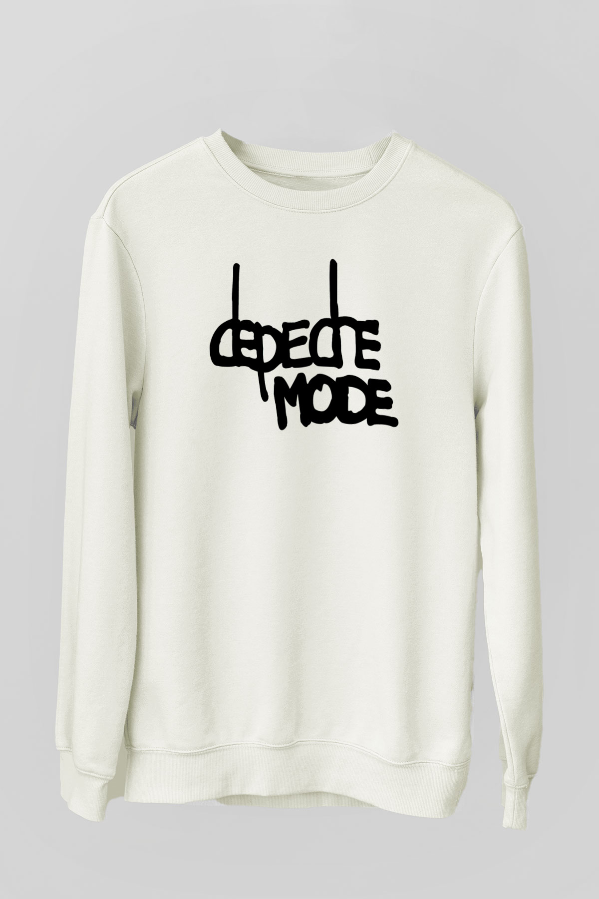 Depeche Mode Beyaz Unisex Sweatshirt