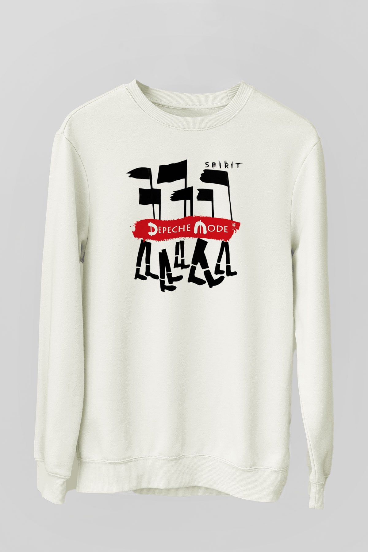 Depeche Mode Beyaz Unisex Sweatshirt