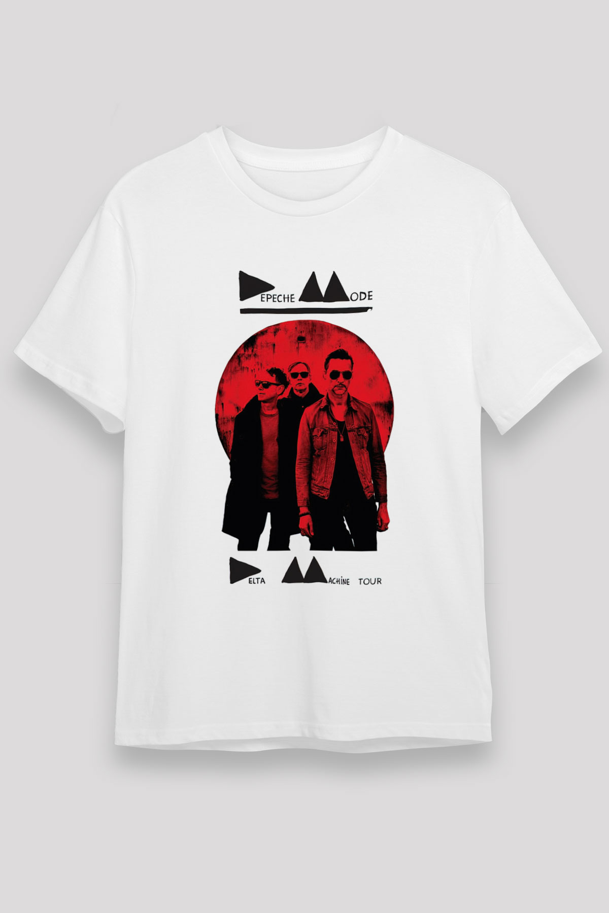 Depeche Mode Beyaz Unisex Tişört T-Shirt - TişörtFabrikası