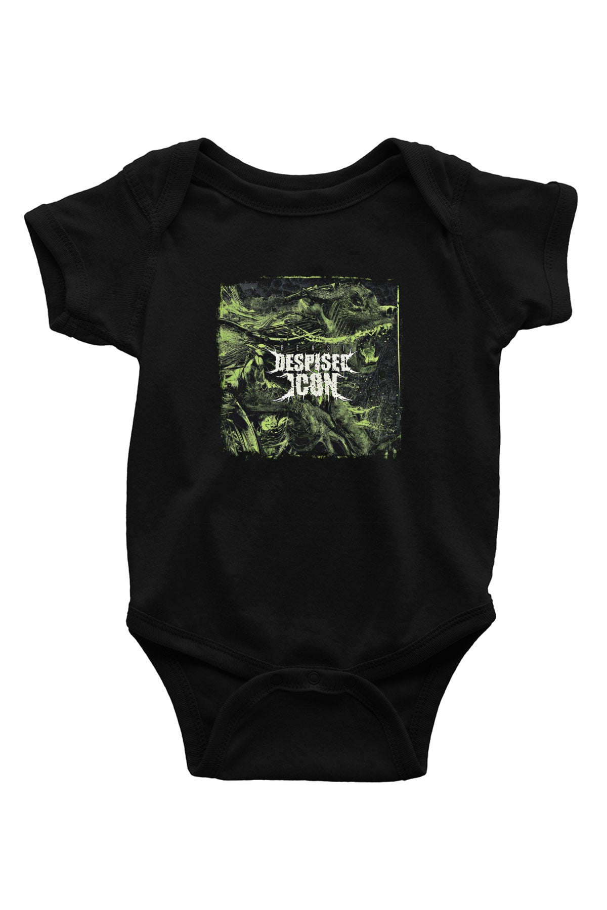 Despised Icon Baskılı Unisex Siyah Bebek Body - Zıbın