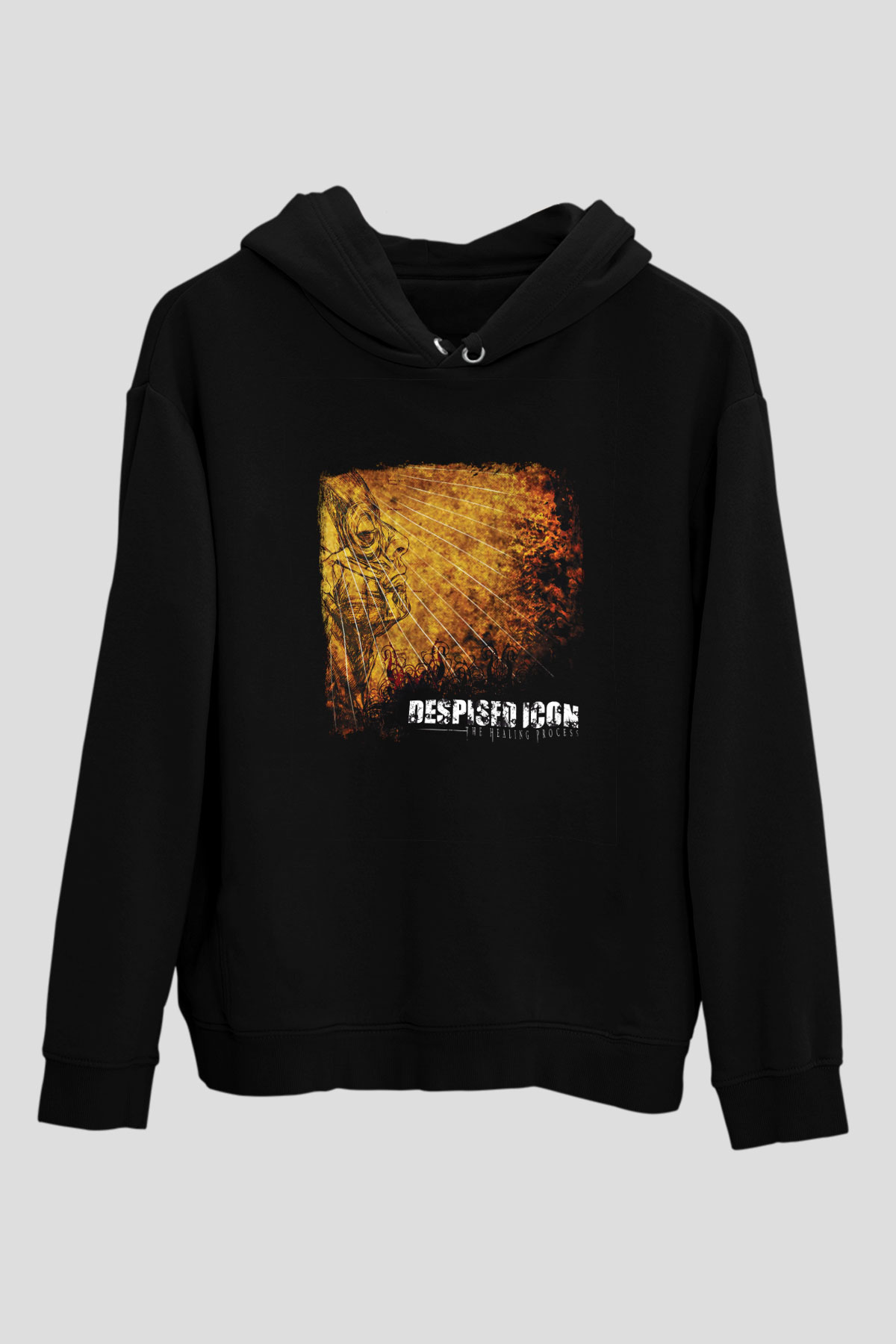Despised Icon Baskılı Unisex Siyah Hoodie